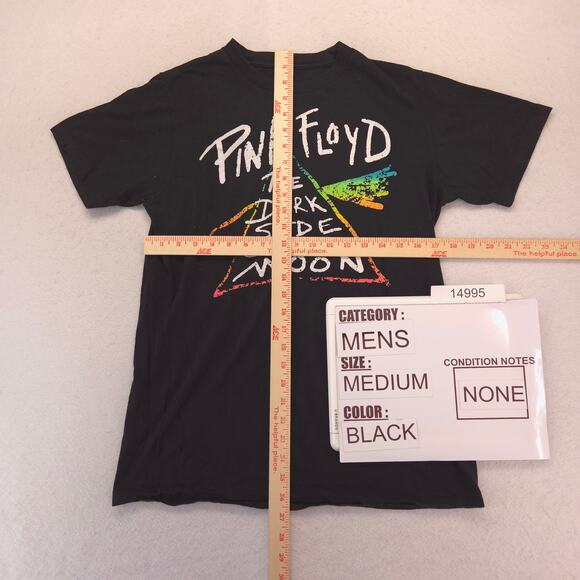 Pink Floyd Band Graphic Crew Neck T Shirt Adult Mens Size Medium M Black - Picture 5 of 9